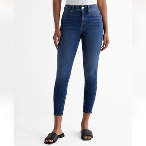 Express Mid Rise Cropped Skinny Jeans